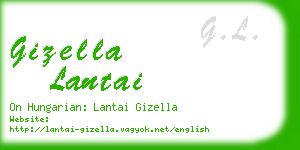 gizella lantai business card